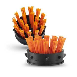 CT07504OR Szczoteczki czyszczące do wycieraczek gumowych – pomarańczowe, nylonowe