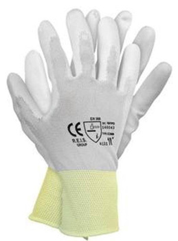 RNYLN/B001/10 Rękawice ochronne NYPO POLY TEC białe roz. 10 - L – nylonowe, powlekane poliuretanem