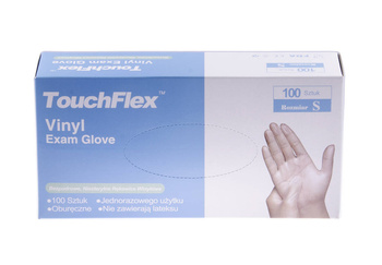 RVINB23/T100L Rękawice winylowe bezpudrowe transparentne rozmiar L 100 szt.