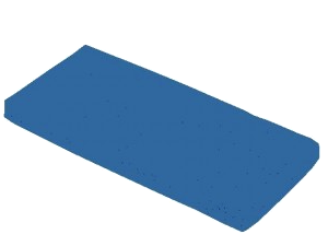 MA12/25BL Pad prostokątny niebieski 12×25 cm – do ręcznego czyszczenia posadzek średnio zabrudzonych