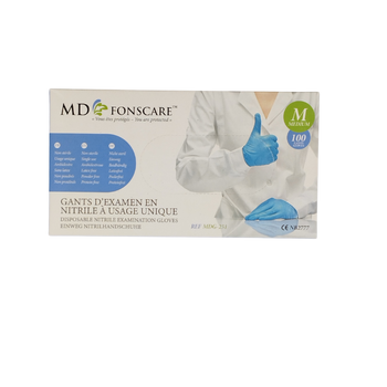 RNITB08/N100M1 Rękawice nitrylowe PREFFER PF/PRIDE M – bezpudrowe, diagnostyczne, niebieskie, 100 szt