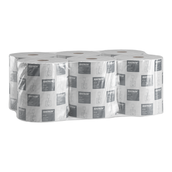 97517 Katrin Plus M2 ręcznik papierowy MAXI w rolce 2-warstwowy super biały 100 m, 6 szt. pakiet