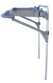 FIP816010U Uchwyt na worek 120l z podporami, szary