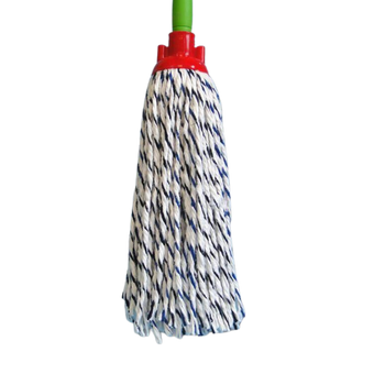Mop sznurkowy biało-niebieski 200g