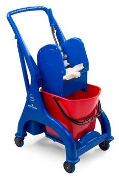 ORION - plastikowy wózek jednokomorowy 25 l z wyciskarką Regular i wzmacnianym uchwytem do pchania - Filmop 7962A/I